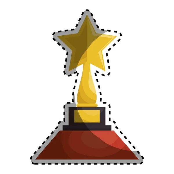 Trophy award film ikonen — Stock vektor