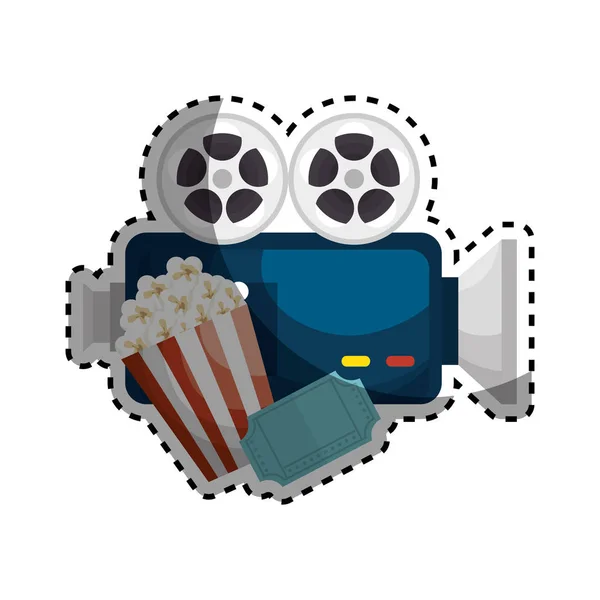 Film entertainment set pictogrammen — Stockvector