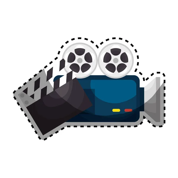 Movie entertainment set icons — Stock Vector