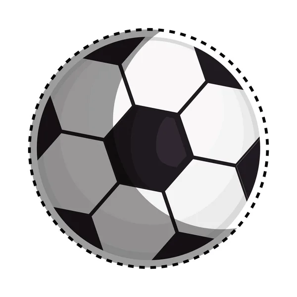 Fotboll ballong isolerade ikonen — Stock vektor
