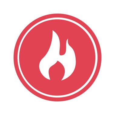 Yangın alev işareti simgesi