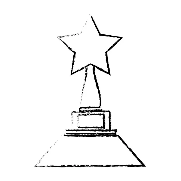 Trophée prix icône cinéma — Image vectorielle