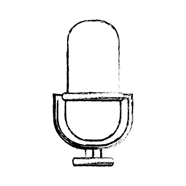 Ícone do dispositivo de som do microfone — Vetor de Stock