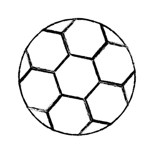 Ballon de football icône isolée — Image vectorielle