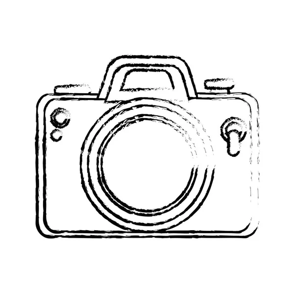 Fotografische geïsoleerde camerasymbool — Stockvector