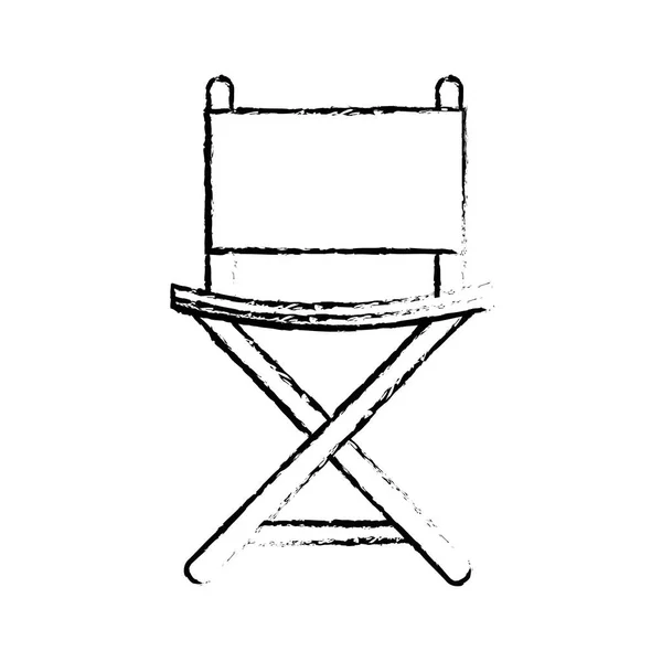 Director chair isolated icon — Stock Vector