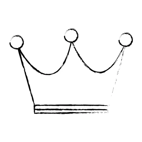 Couronne reine or icône — Image vectorielle