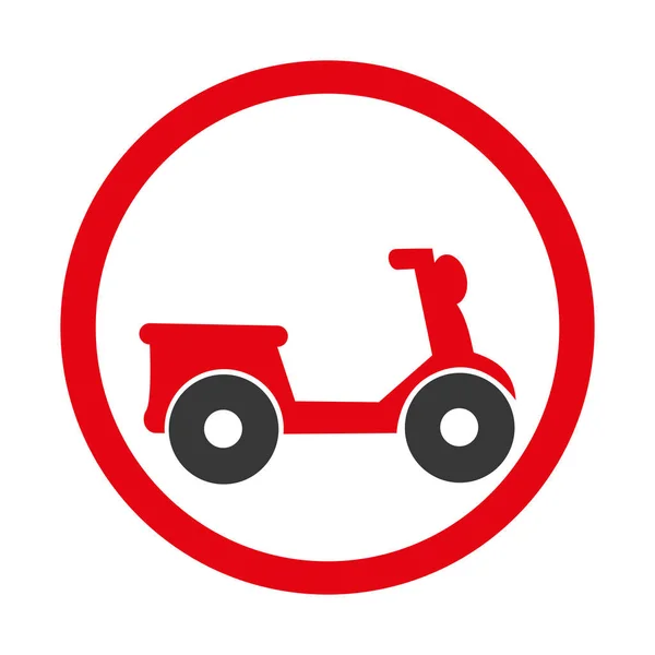 Ikona usługi dostawy motocykl — Wektor stockowy
