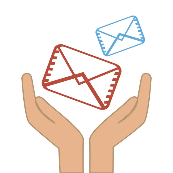 隔离的电子邮件信封图标 — 图库矢量图片