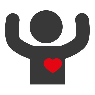 kalpli insan silueti