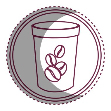 lezzetli kahve cam kutsal kişilerin resmi