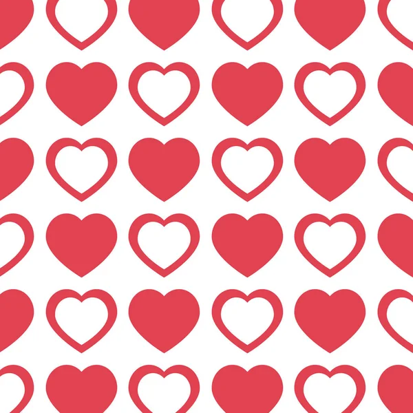 Herzen lieben romantische Karte — Stockvektor