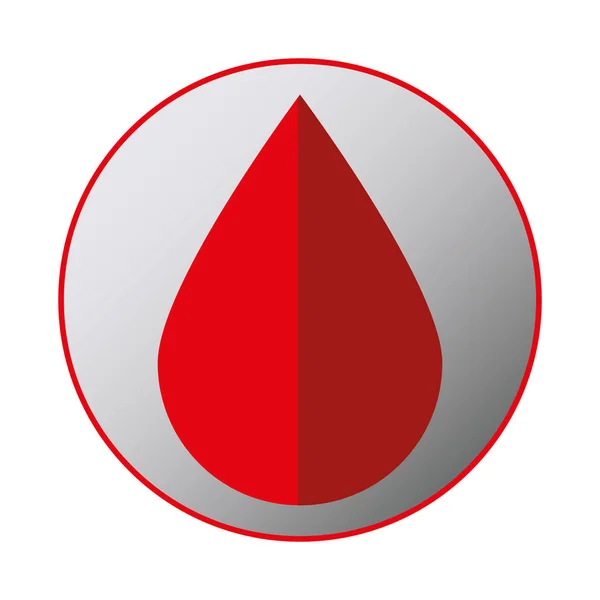 Emblem der Blutspendeaktion — Stockvektor