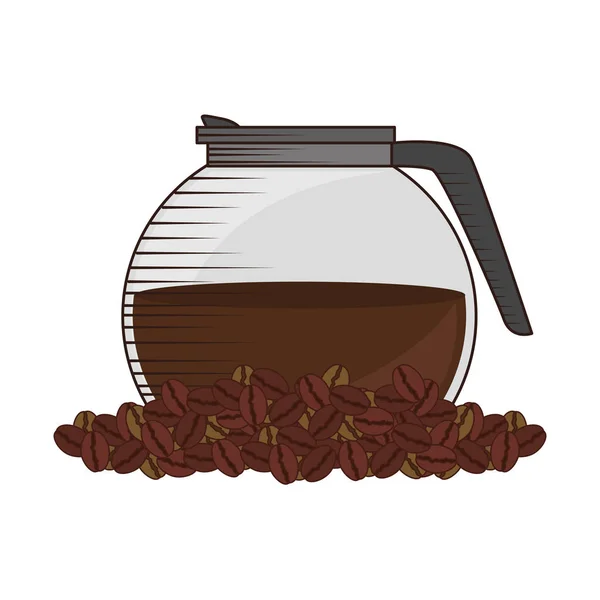 美味的咖啡茶壶图标 — 图库矢量图片