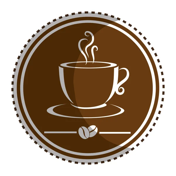 Délicieuse tasse de café icône — Image vectorielle