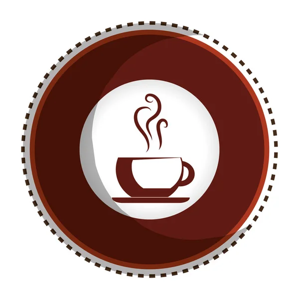 Delicious coffee cup icon — Stock Vector