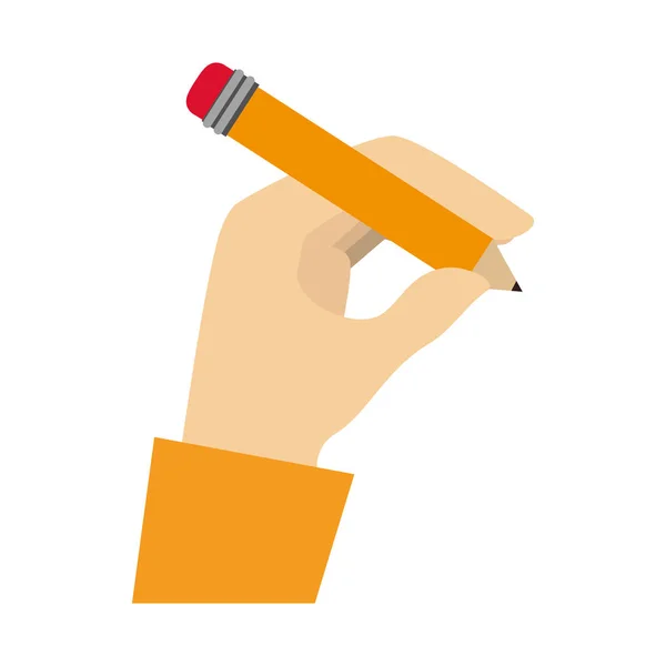 Олівець пише ізольовані значки — стоковий вектор