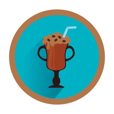 lezzetli kahve cam kutsal kişilerin resmi