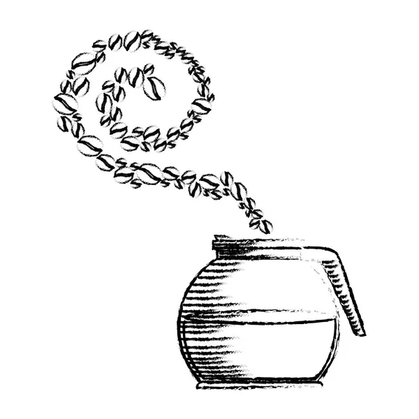Lezzetli kahve çaydanlık simgesi — Stok Vektör