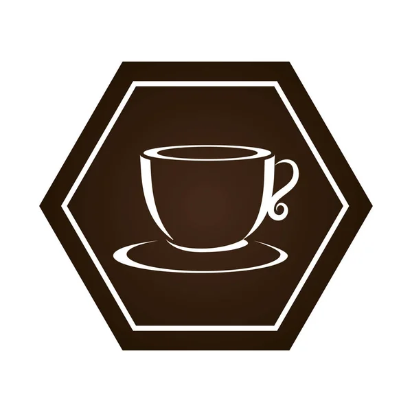 Lezzetli kahve Kupası simgesi — Stok Vektör