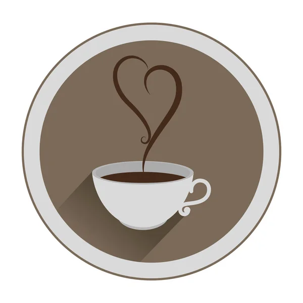 Delicioso icono de taza de café — Archivo Imágenes Vectoriales