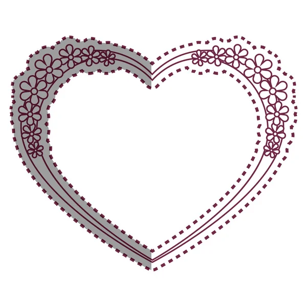Ρομαντική κάρτα καρδιά αγάπη — Διανυσματικό Αρχείο