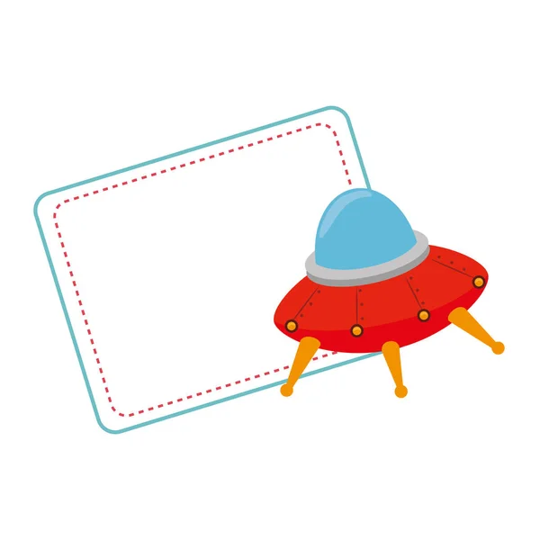 Spaceship child toy icon — Stock Vector