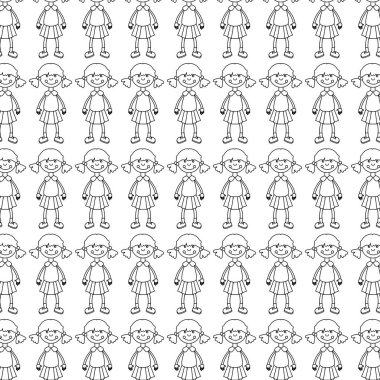 sevimli kız bez bebek simgesi