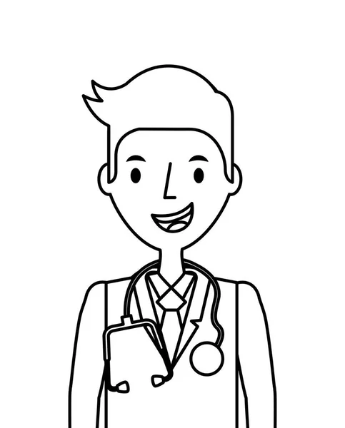 Medical doctor man — Stock Vector