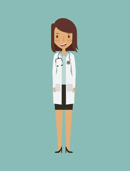 Médecin femme — Image vectorielle