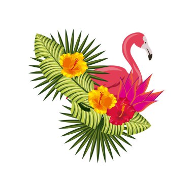 Tropikal çiçek tasarım