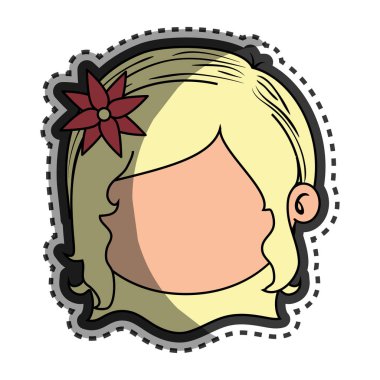 sevimli küçük kız karakter