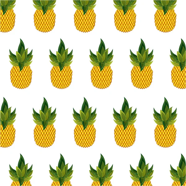 Ananas Hintergrunddesign — Stockvektor