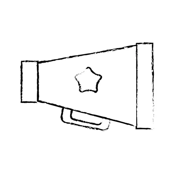 Icono del dispositivo de sonido megáfono — Archivo Imágenes Vectoriales