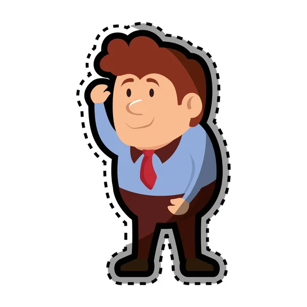 Empresário avatar personagem ícone —  Vetores de Stock