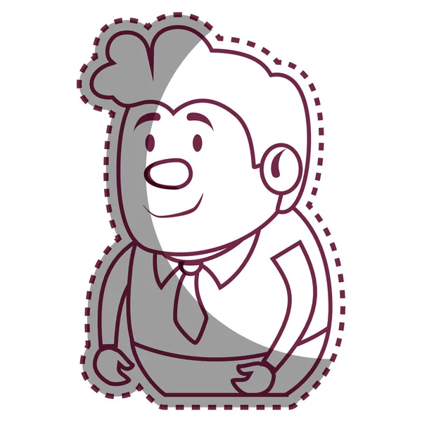 Empresário avatar personagem ícone — Vetor de Stock