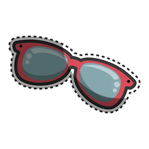 Gafas de ojo icono aislado — Vector de stock