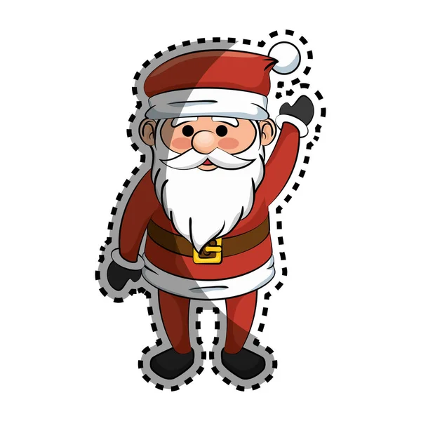 Glad god jul jultomten kort — Stock vektor