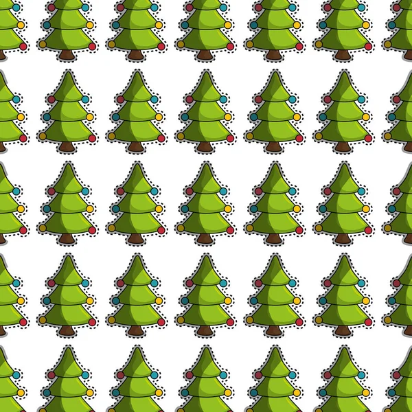 Šťastné veselé vánoční stromeček karta — Stockový vektor