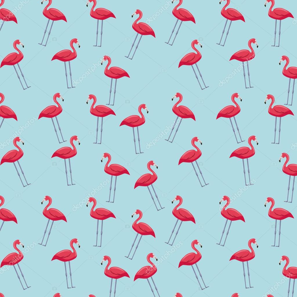 핑크 플라밍고 배경 — 스톡 벡터 © yupiramos #145531713