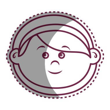 sevimli küçük kız karakter