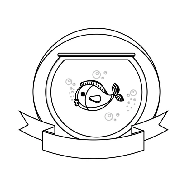 Рыба в аквариуме — стоковый вектор