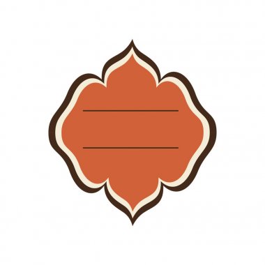 zarif çerçeve amblemi simgesi