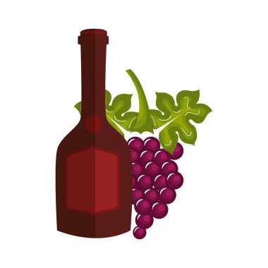 şarap şişesi izole simgesi
