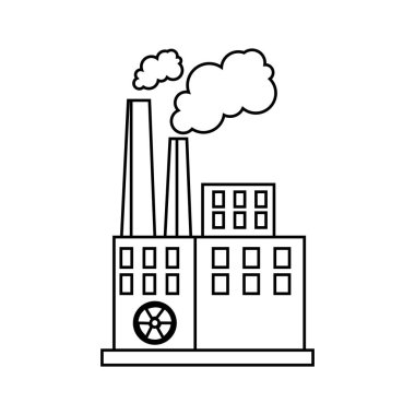 Fabrika tesis izole simgesi