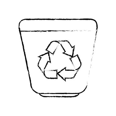 Geri dönüşüm kutusu izole simgesi