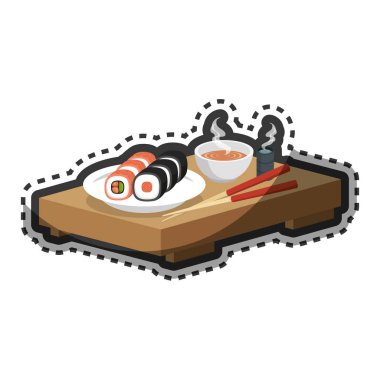 Gıda Japon Kültür izole simgesi