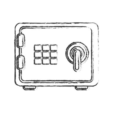 Güvenli kutu para simgesi