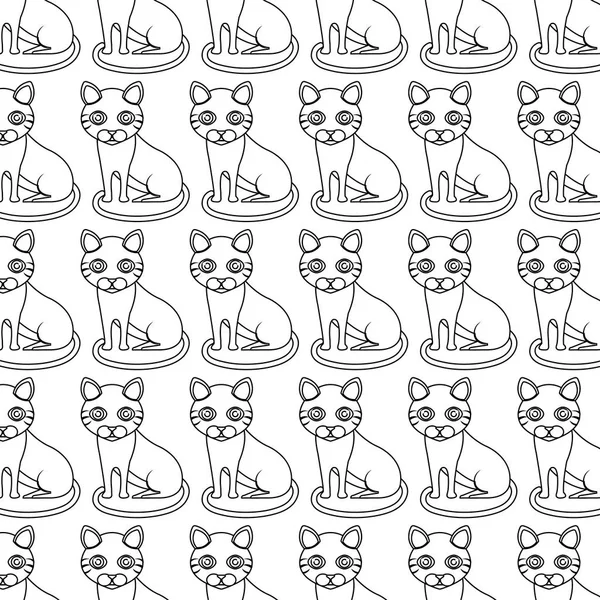 Lindo gatito mascota icono — Archivo Imágenes Vectoriales