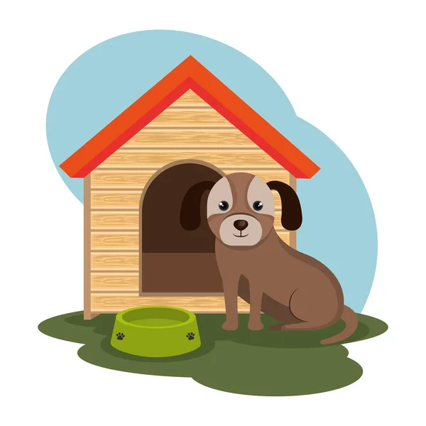 Niedliche Hundehündin-Ikone — Stockvektor